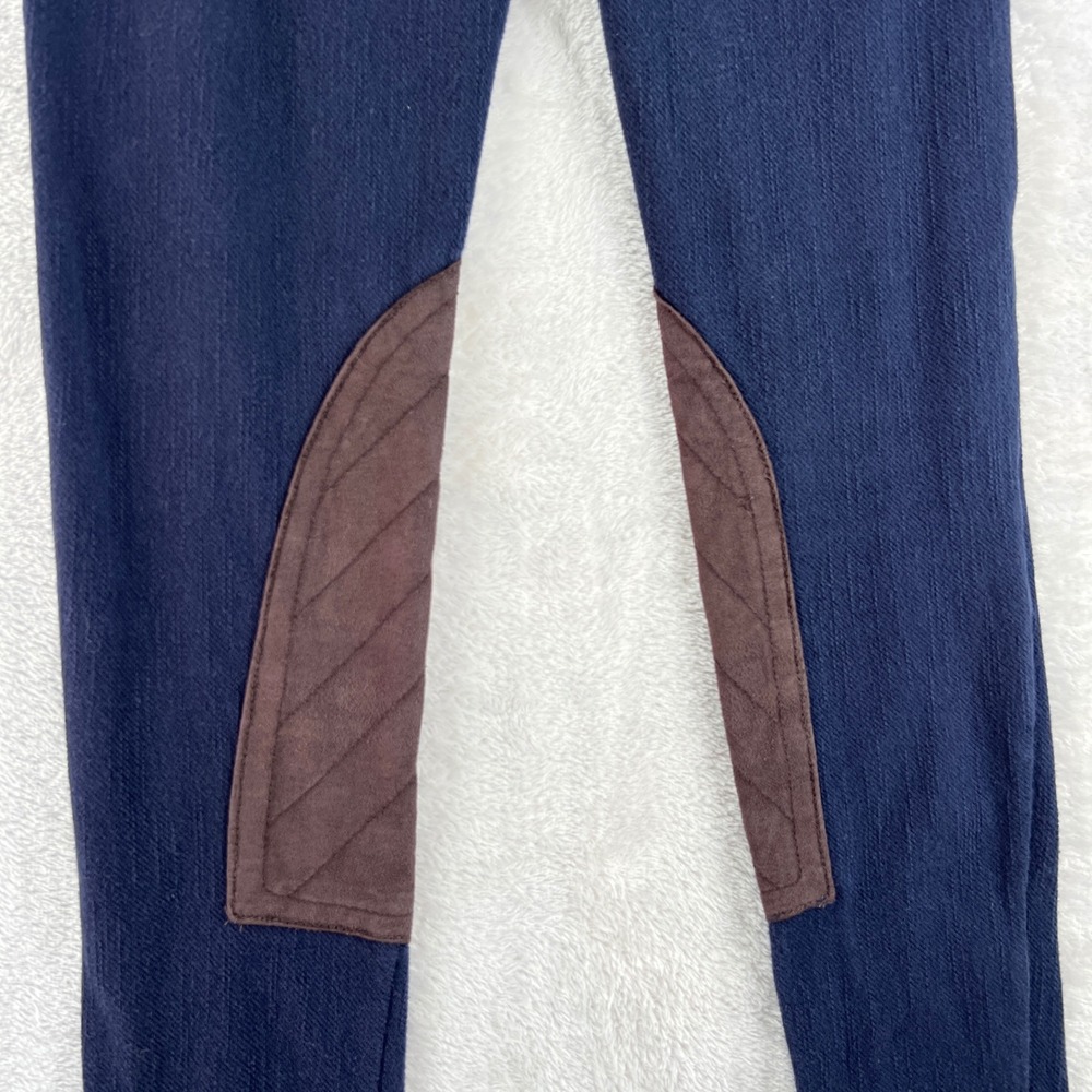 Lauren Ralph Lauren Womens Riding Leggings S Navy Equestrian Knee Patch